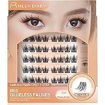 Amazon | つけまつげ のり不要 グルーなしつけまつげ グルー不要 つけ